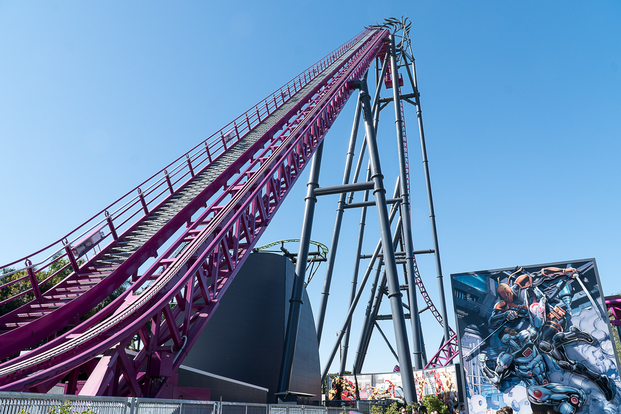The DC Rivals HyperCoaster will officially open at Warner Bros. Movie