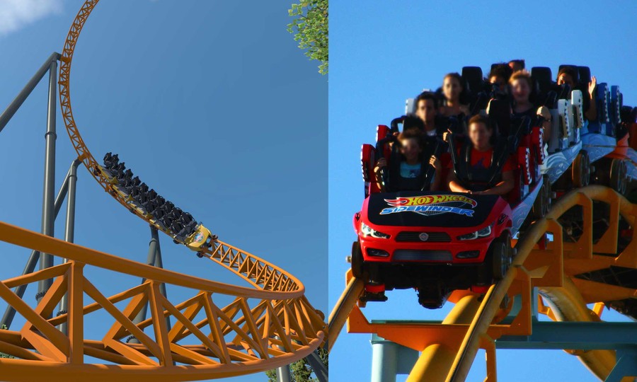 hot wheels ride on roller coaster