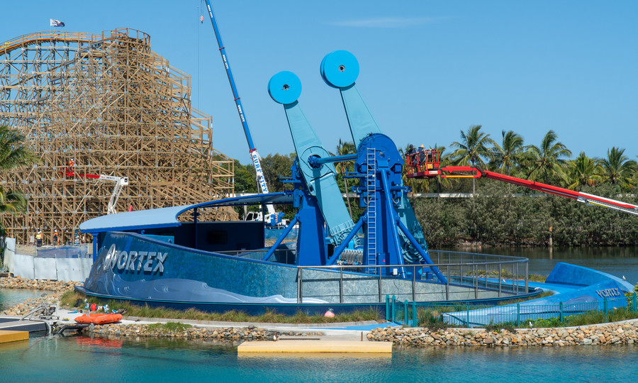 The Parkz Update: Leviathan wooden roller coaster nears completion at Sea World