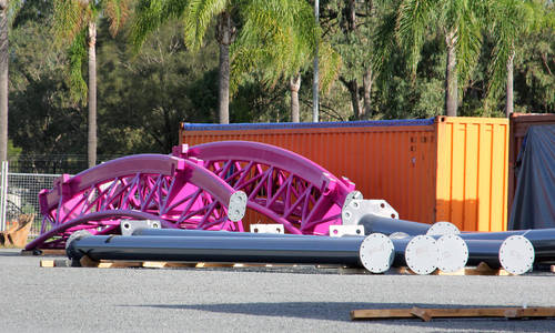 Hypercoaster parts arrive ahead of roller coaster announcement