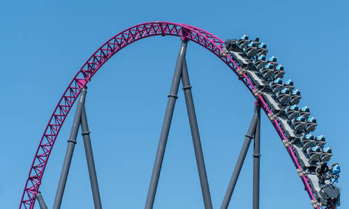 First cycles on Movie World's DC Rivals HyperCoaster get fans buzzing