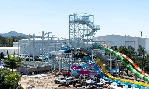 Construction flies ahead on Wet'n'Wild's newest water slides