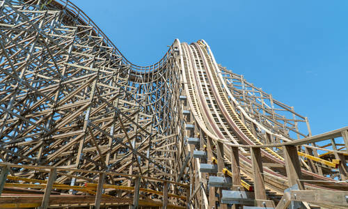 Sea World's dormant beast: up close with the Leviathan wooden roller coaster
