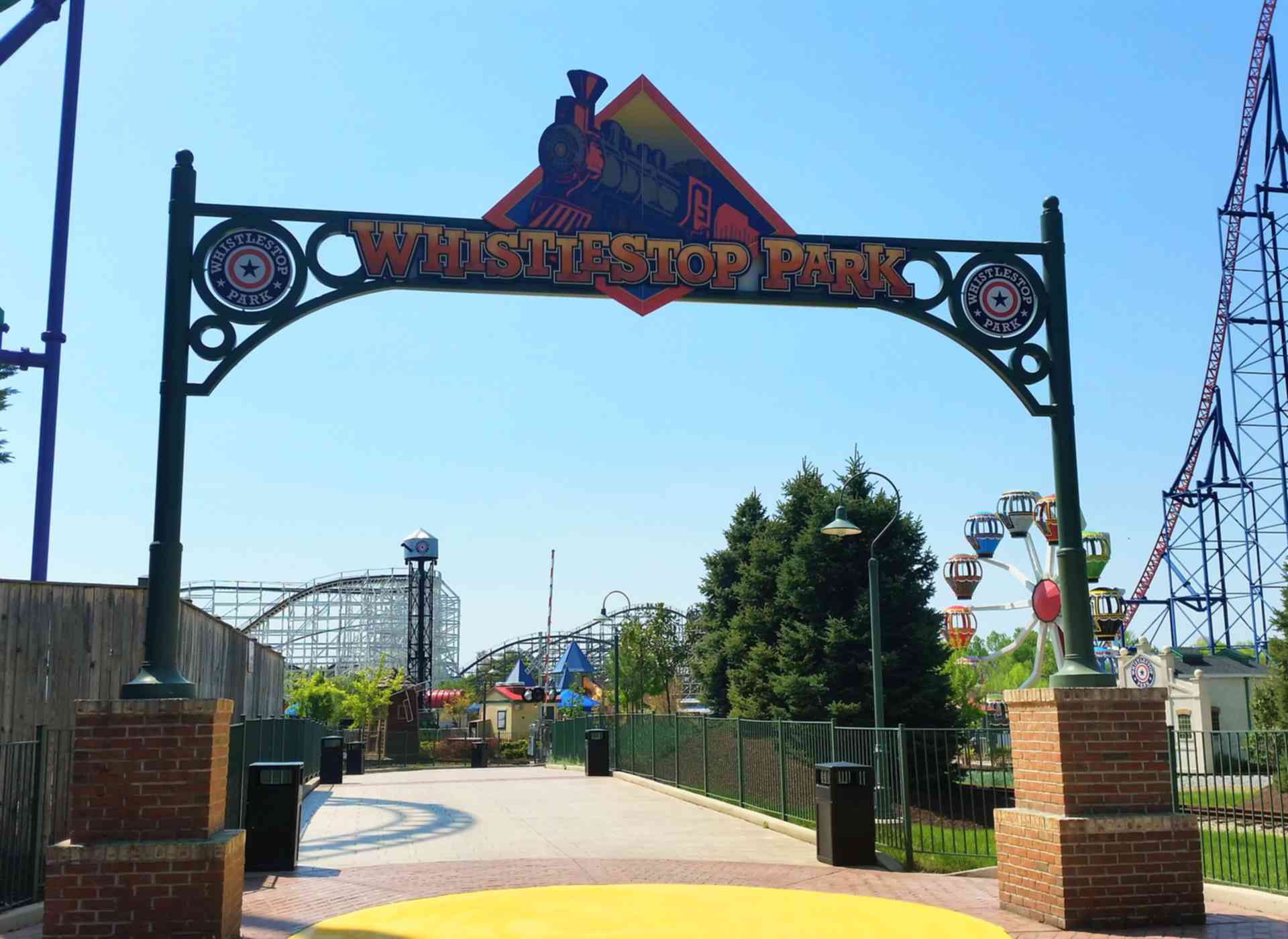 Whistlestop Park Play Area at Six Flags America Parkz Theme Parks
