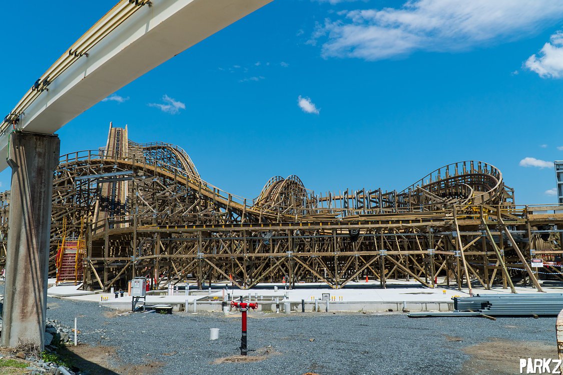 The Parkz Update: Sea World's dormant beast: up close with the Leviathan wooden roller coaster