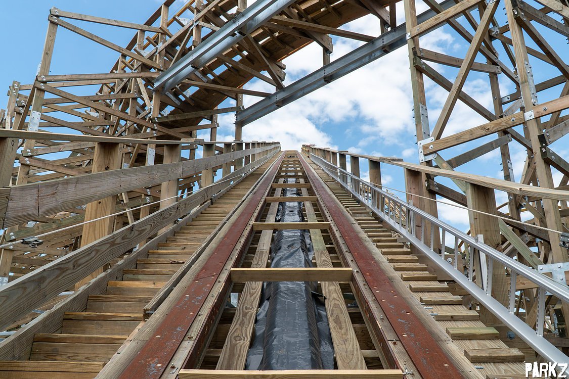 The Parkz Update: Sea World's dormant beast: up close with the Leviathan wooden roller coaster