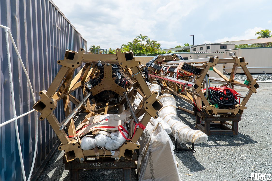 The Parkz Update: Sea World's dormant beast: up close with the Leviathan  wooden roller coaster