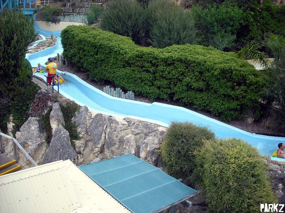 Rocky Mountain Rapids Thrill Ride Water Slide at Adventure World Parkz Theme Parks