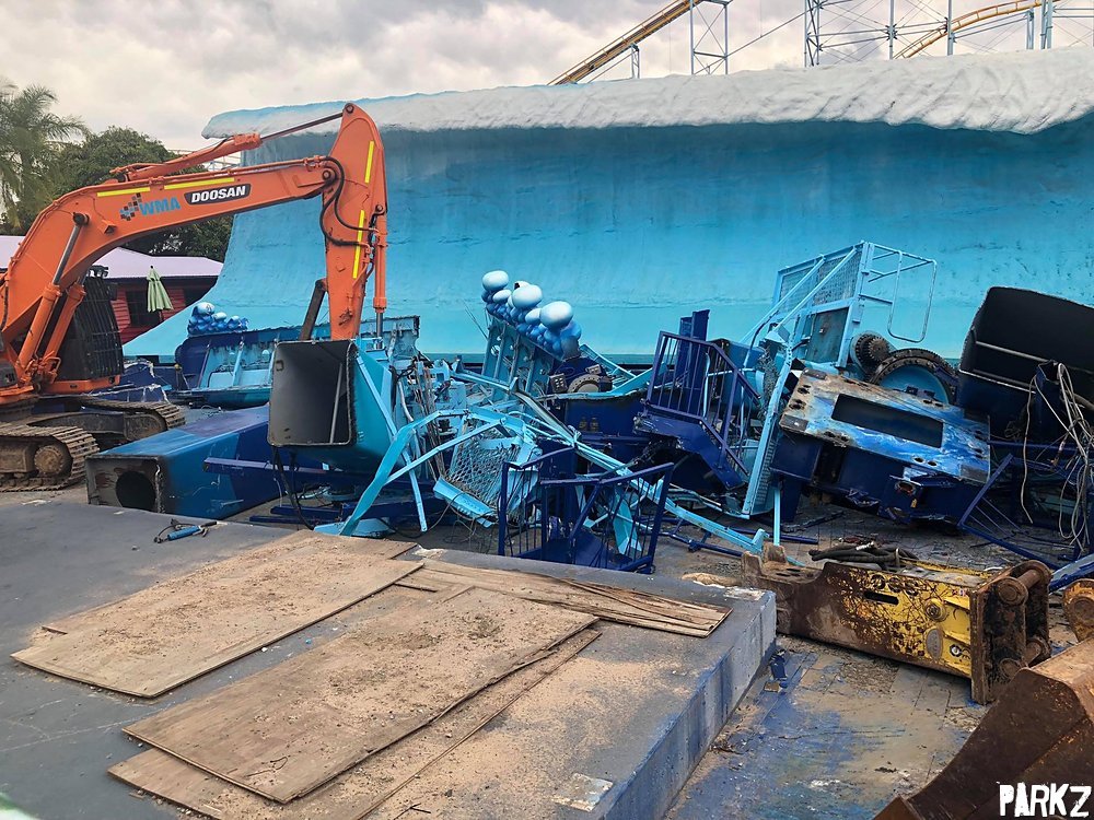 Wipeout demolished Parkz Theme Parks