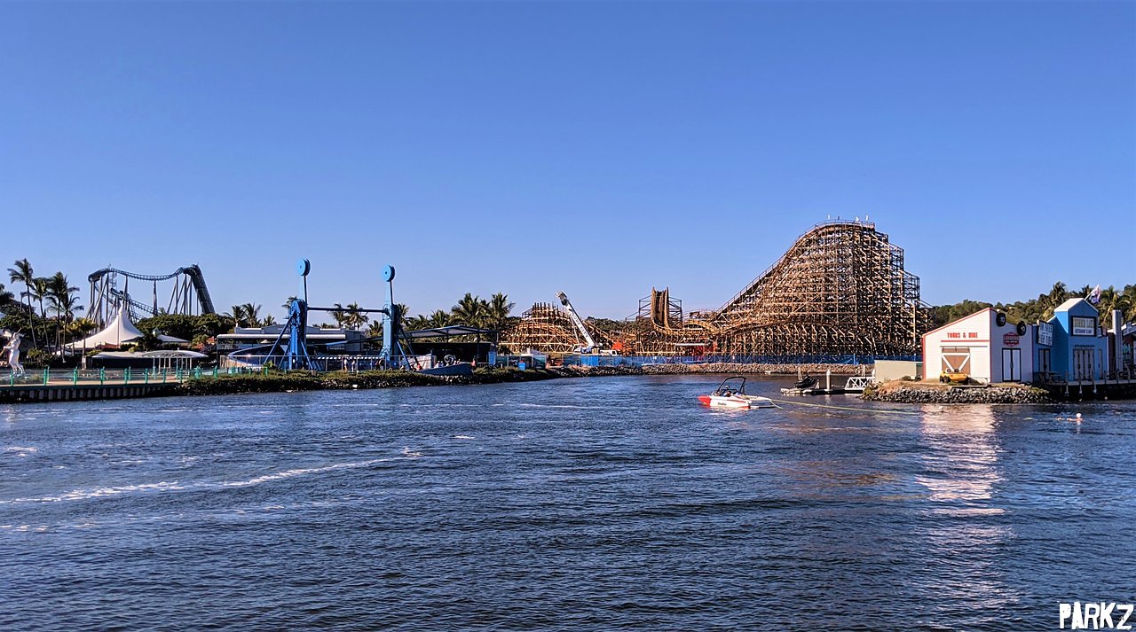 The Parkz Update: Leviathan wooden roller coaster nears completion at Sea  World