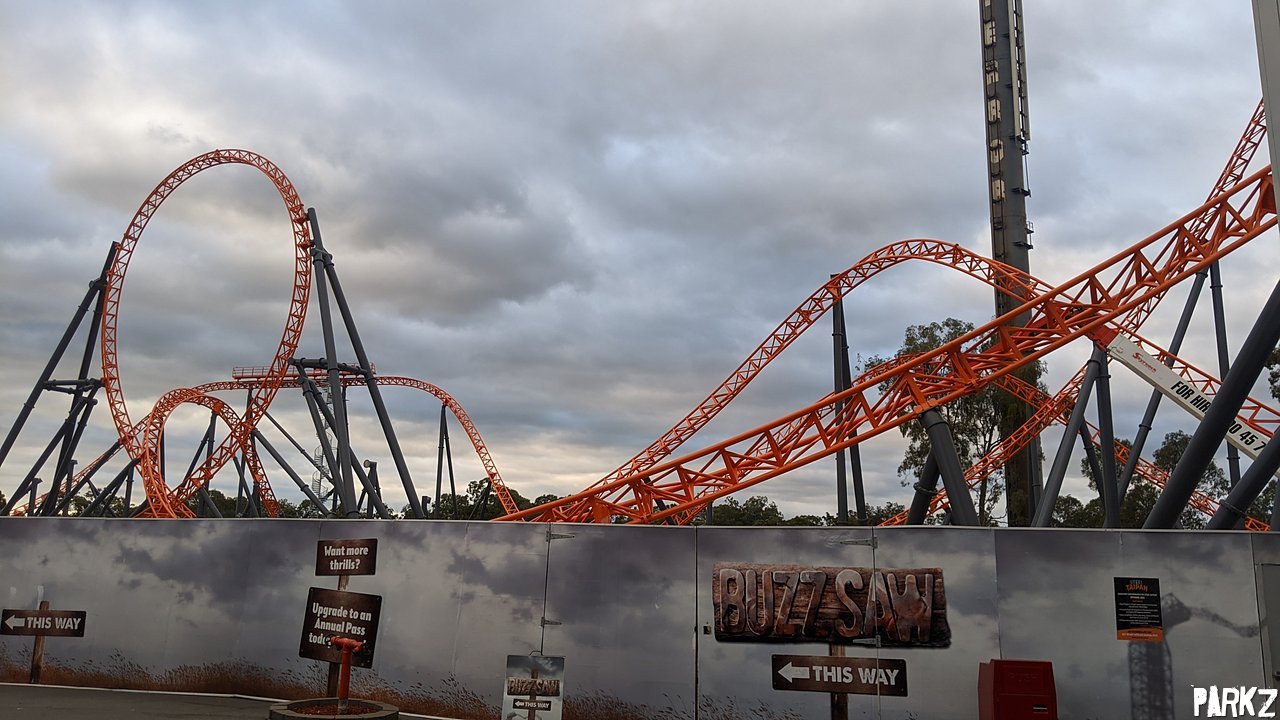 The Parkz Update: Sea World's dormant beast: up close with the Leviathan  wooden roller coaster